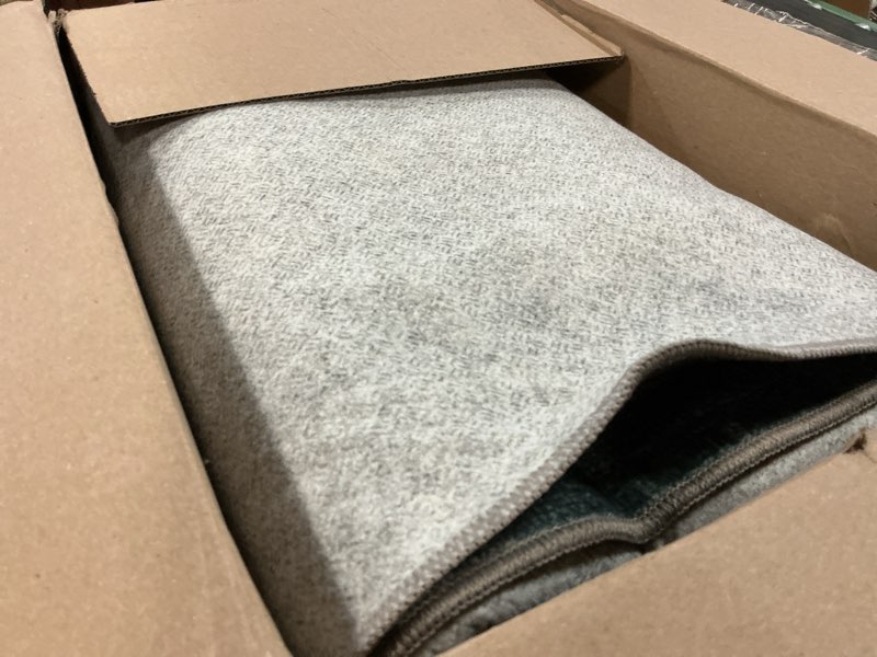 Condition photo showing As Is for 9x12 Area Rugs for Living Room: Washable Bedroom Rug Boho Vintage Rugs Stain Resistant Non Slip Low Pile Soft Lightweight Carpet for Kitchen Dining Room Farmhouse Nursery Kids Room 9' x 12' (Rectangular) Black and Green ( similar 