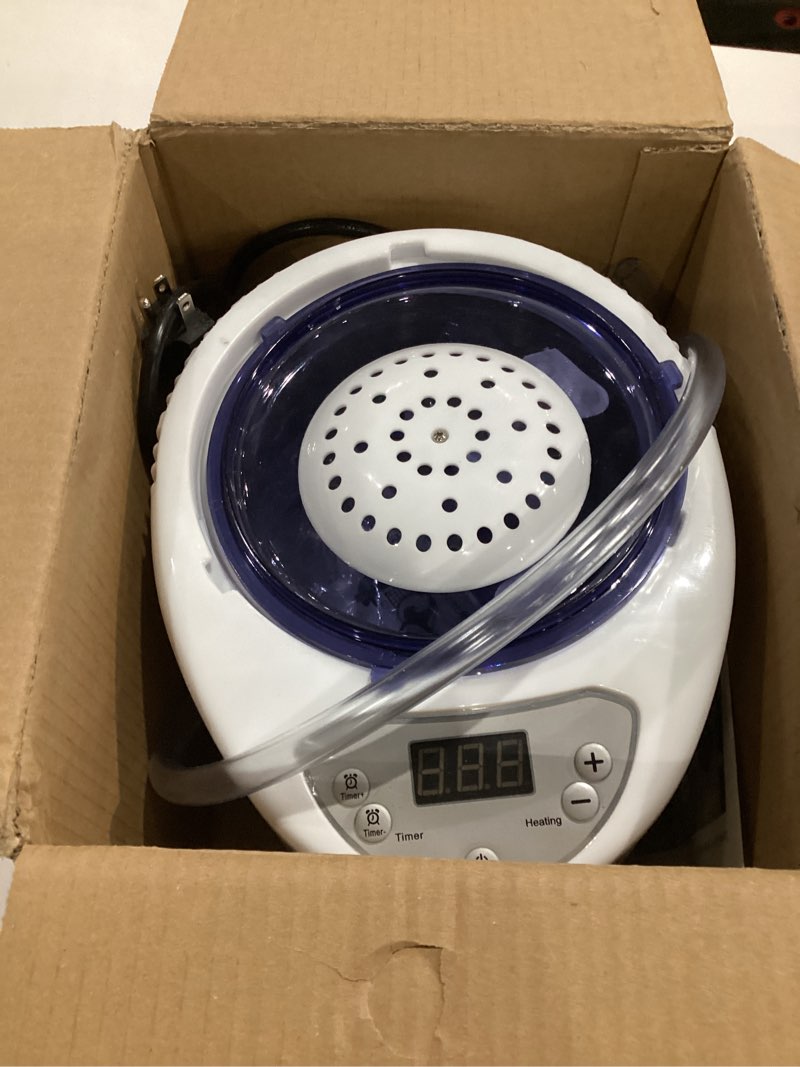 Condition photo showing As Is for sauna steamer machine, 3l 1200w portable sauna steamer, sauna heater, indoor sauna steamer pot with remote control, 15 heating levels, timer, steam generator for sauna, home spa sauna accessories
