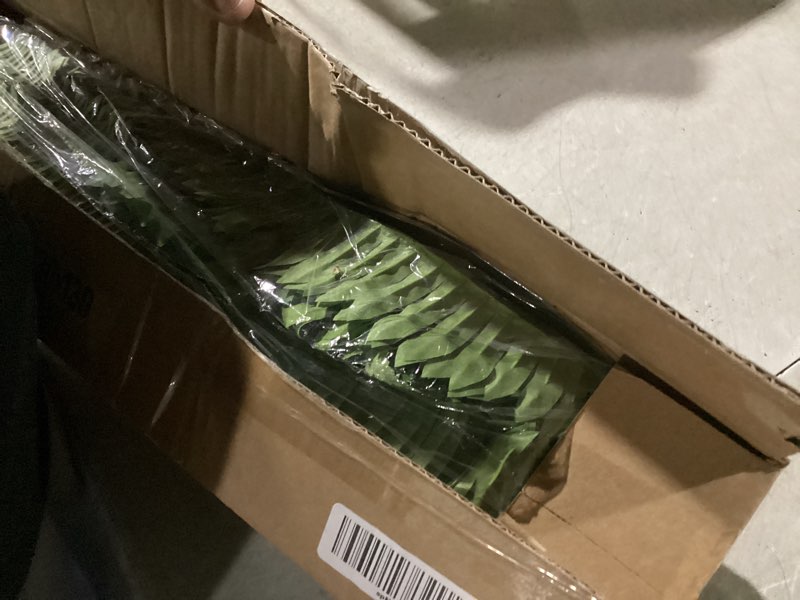 Condition photo showing Good Condition for cqure 45" fake ferns artificial plants large,set of 2 artificial boston ferns faux hanging fake plants for outdoors planter home garden decor,60 branches 45'' 60 leaves-2pcs