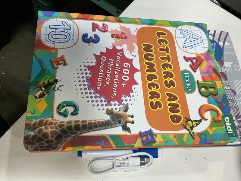 Condition photo showing Good Condition for english interactive sound book for kid,alphabet & number talking book for toddlers age 3-5,preschool abc learning travel toy for boys girls birthday gift 3 4 5 6 year old,sensory autism toy,600+ audio en-letters and numbers