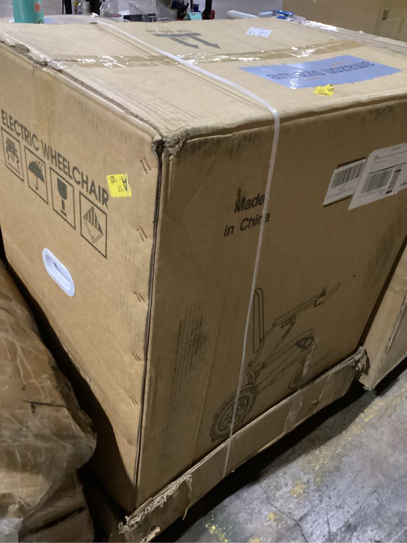 Condition photo showing New/Like New for electric wheelchair for adults & elderly | 18-mile range, 600w high-power motor | all-terrain foldable lightweight wheelchair - compact & easy to transport