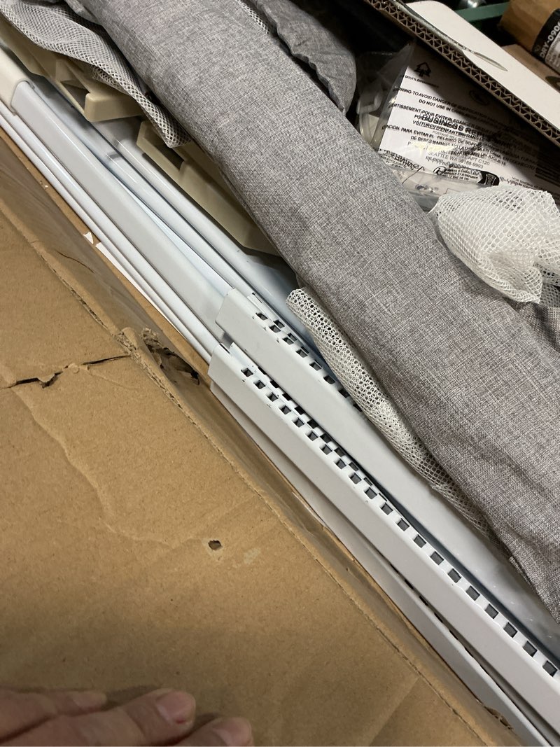 Condition photo showing As Is for 3-Piece King Size Bed Rail for Toddlers - Adjustable Baby Bed Rail Guard, Kids Safety Bed Rail for King Size Bed (78.7"x78.7"x74.8"-Grey) Grey 3-Piece King Size (78.7" x 78.7" x 74.8")
