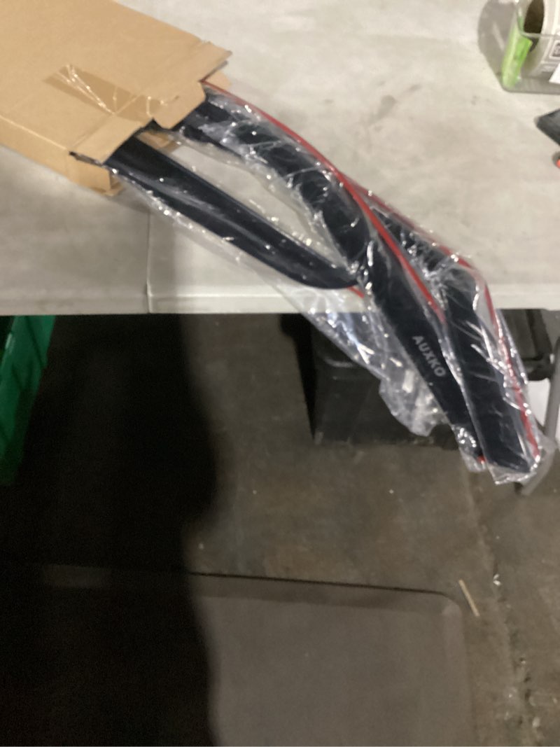 Condition photo showing Good Condition for auxko in channel rain guards for ram 1500 crew cab 2019-2026, 4pcs window vent visors accessories rain guard window visors, easy install car side window wind deflectors & visors for truck black black for ram 1500 crew cab 2019-2026
