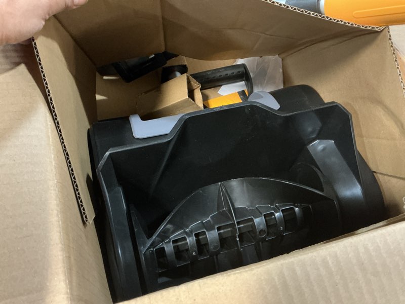 Condition photo showing Good Condition for Cordless Snow Shovel Compatible with DeWalt 20V Max Battery, 11" Electric Snow Blower w/ 20FT Max Throw & Adjustable Handle, Snow Thrower for Driveway, Deck, Patio, Steps(Tool Only) Black (Battery and charger not included)