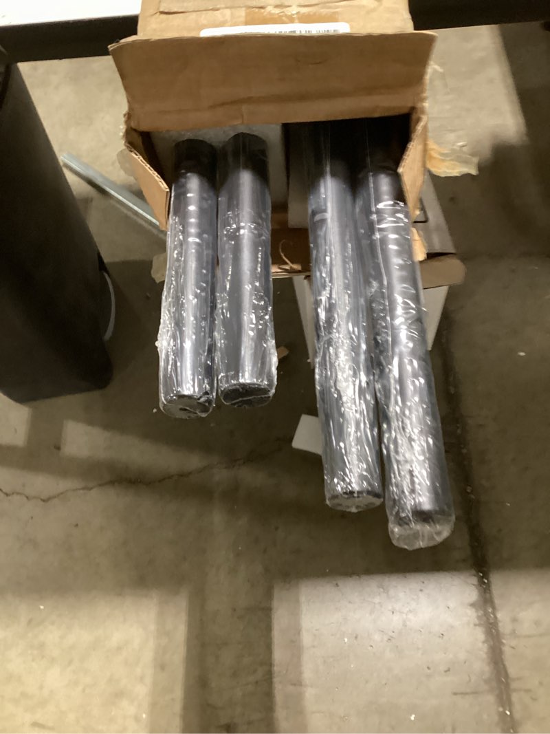 Condition photo showing New/Like New for Black Curtain Rods 2 Pack, 144 to 168 Inch Adjustable Iron Rods, Wall & Ceiling Mount, Holds Up to 30 Pounds, Painted Black