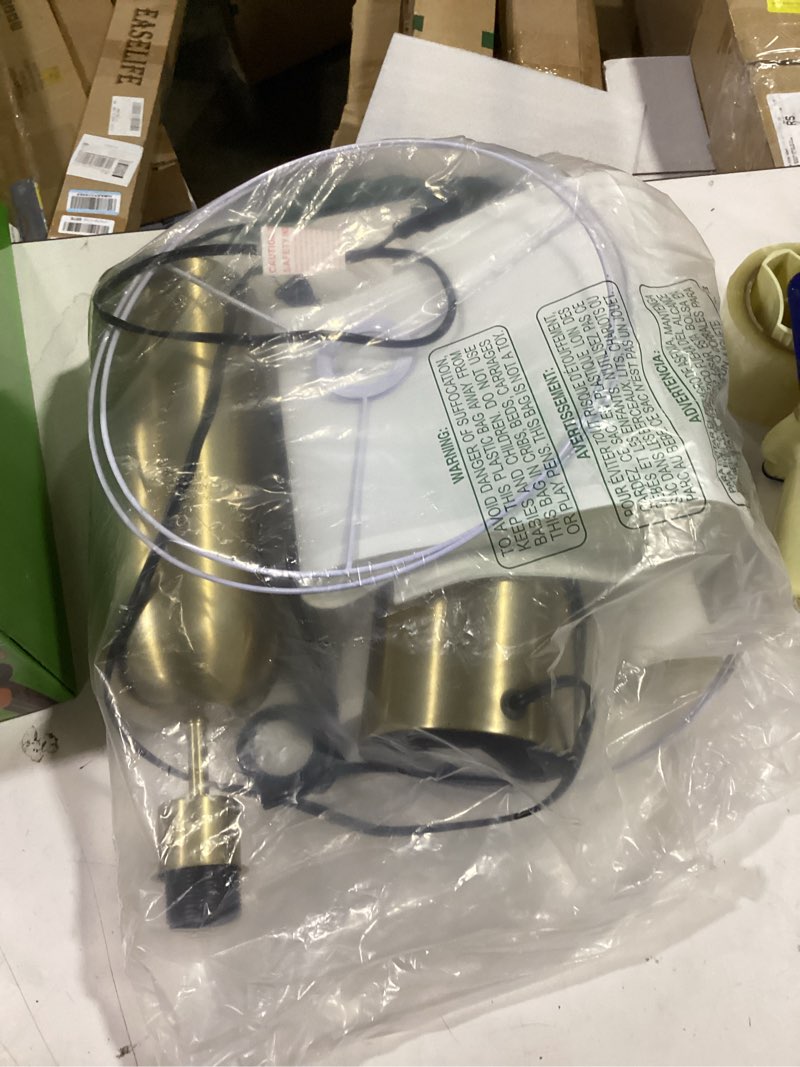 Condition photo showing As Is for momyofdy gold lamps set of 2 touch control 3-way dimmable bedside nightstand lamps bedroom lamps modern white& gold table lamp with usb type c ports tall lamps for living room end table home office gold 22in