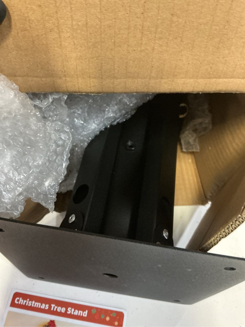 Condition photo showing Good Condition for Christmas Tree Stand Replacement, Christmas Tree Stands for Artificial Trees 4-9 FT, Heavy Duty Metal Xmas Tree Base for Fake Trees, Folding Tree Holder 0-2.28” Dia. Pole for Holiday Decoration