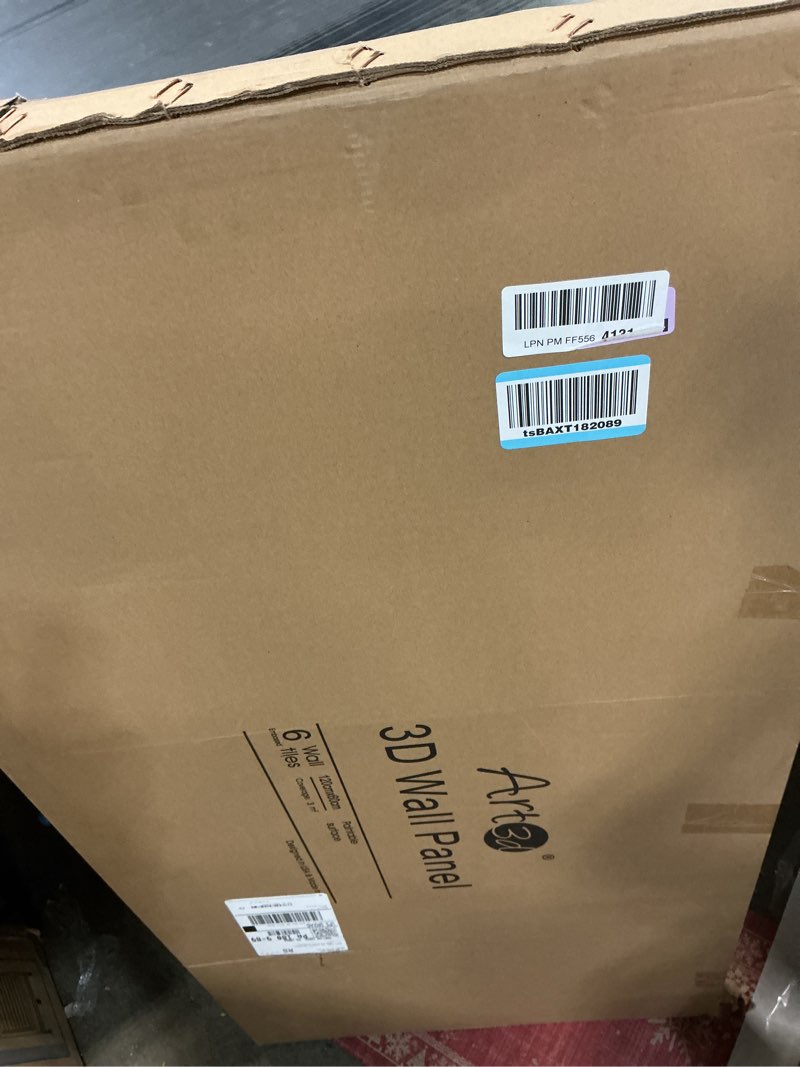 Condition photo showing Good Condition for Art3d Black Large PVC 3D Wall Panels for Interior Wall Décor, Drop Ceiling Tile 2x4, 3D Textured Wavy Wall Panels Decorative, Pack of 6 Tiles(47.2"×23.6")