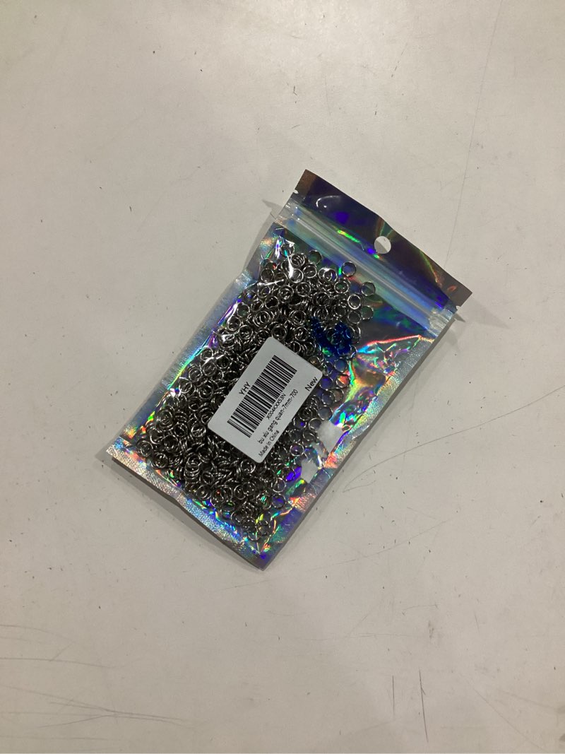 Condition photo showing New/Like New for 700pcs 7mm stainless steel jump rings connector rings for diy craft jewelry making necklaces bracelet earrings keychains