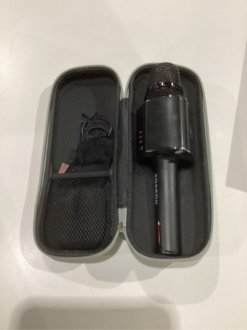 Condition photo showing Good Condition for BONAOK Karaoke Microphone, Portable Wireless Bluetooth Karaoke Mic for Adults&Kids Car Home Outdoor Party, Karaoke Machine for PC/All Smartphone G50 Black 2025