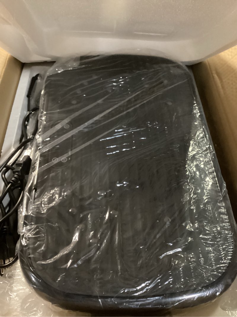 Condition photo showing Good Condition for vibration plate exercise machine, vibration plate for lymphatic drainage 330 lbs capacity whole body vibration platform machines helps weight loss shaping toning wellness black