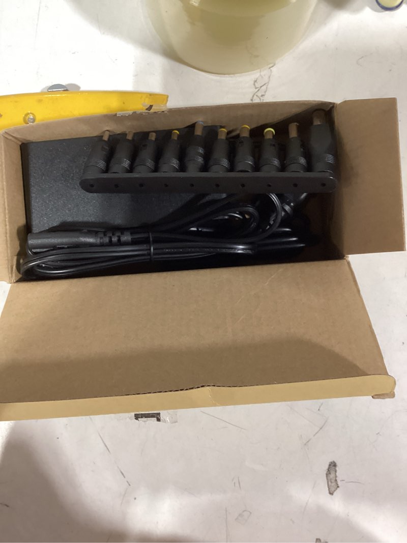 Condition photo showing Good Condition for TKDY DC 19V 3.42A Power Supply Adapter Charger Cord for 19 Volt Laptop Monitor Soundbar Speaker, Compatible with Acer Asus HP Toshiba Laptop LG Samsung LCD Monitor JBL Soundbar with 10 Tips.