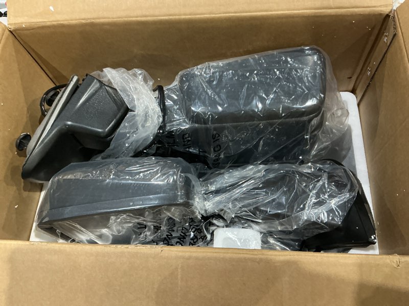 Condition photo showing Good Condition for towing mirrors for ford f-250 f-350 f-450 f-550 super duty 1999-2016 with smoke turn signal manual folding telescoping, w/o heated (1 pair)