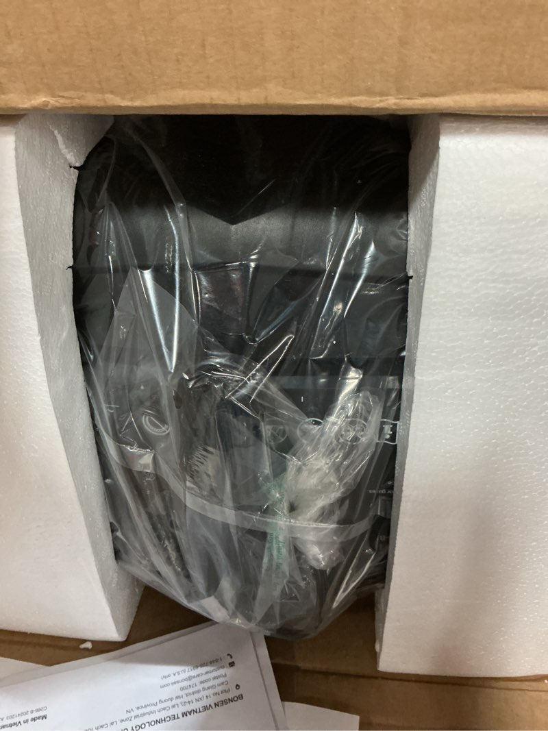 Condition photo showing Good Condition for bonsaii 12-sheet micro cut shredders for home office, 60 minute p-4 security level paper shredder for cd, credit card, mails, staple, clip, with jam-proof system & 4.2 gal pullout bin c266-b 12 sheet-6 0mins