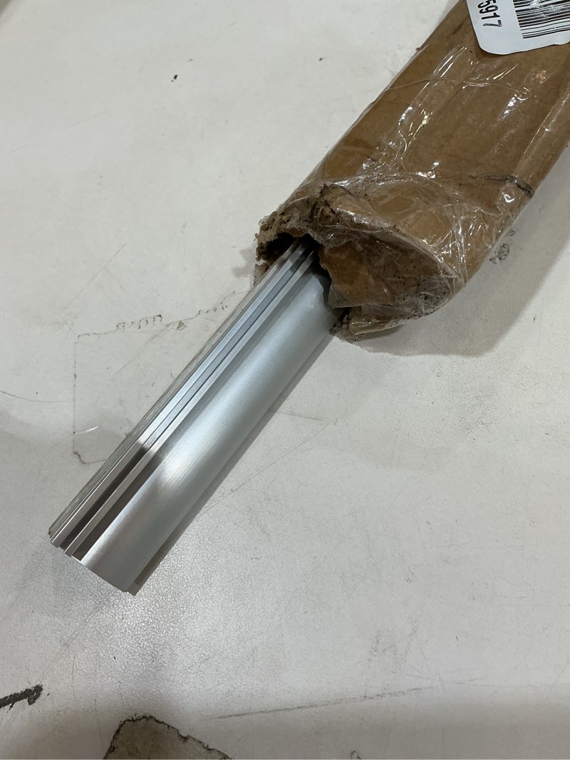 Condition photo showing Good Condition for 30" chrome framed shower door replacement drip rail with vinyl sweep door water deflector, applied mounting tape and screws (30inch)