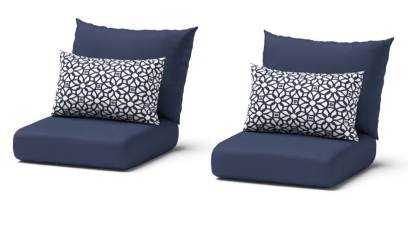 Castelli outdoor cushion cover (set of 2)