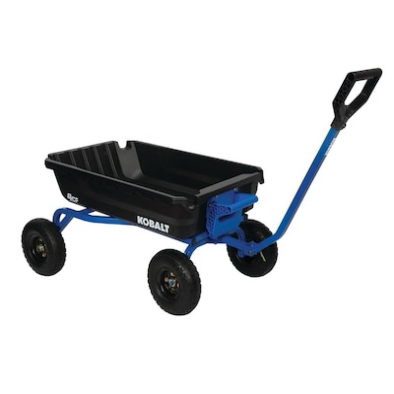 Kobalt 4.0-cu ft Poly Yard Cart