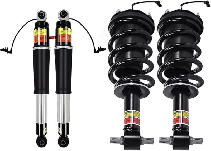 4pcs front & rear shocks struts assembly with magnetic ride control,compatible with 2015-2020 cadillac escalade,chevy tahoe suburban,gmc yukon xl,replaces for 84176631 & 84176675