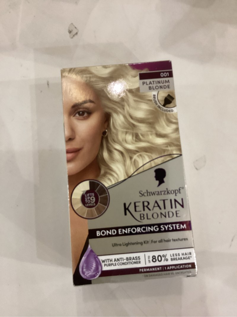Condition photo showing New/Like New for Schwarzkopf Keratin Blonde Ultra Lightening Kit - 1.0 set