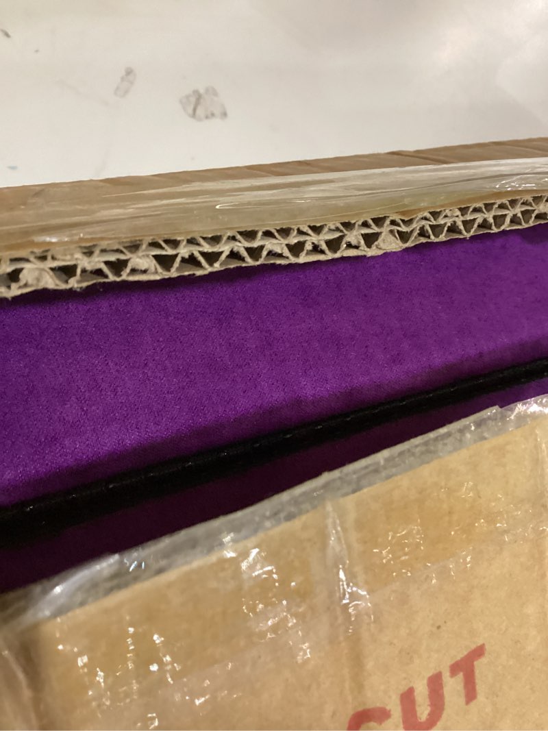 Condition photo showing New/Like New for 8FT Folding Balance Beam -Gymnastics Floor Beam -Gymnastics Equipment for Kids,Wood core- Anti-Slip Bottom and Carrying Bag for Home Purple suede