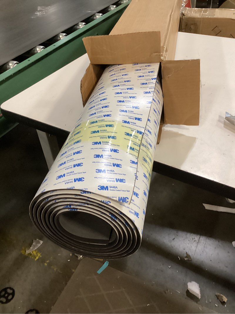 Condition photo showing Good Condition for OCEANBROAD EVA Foam Boat Flooring with 3M Adhesive Backing Marine Self-Adhesive Decking 96''x45.6''/36''/28.8''/16.8'', 48''x16.8'' Faux Teak Sheet for Jon Boats Swim Platform Helm Pad RV Floor Dark Gray with Black Seam Lines 96''L x 45.6''W-30.4sqft