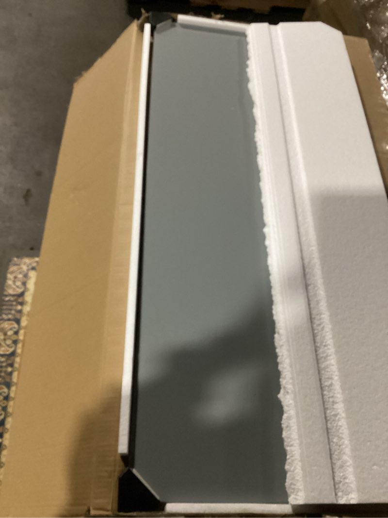 Condition photo showing Good Condition for Similar to- 47x14 Mirror Rectangle Full Body Length Door Hanging Wall Mounted Aluminum Alloy Metal Frame Dressing Make-up Mirrors for Entryway Bedroom Bathroom Living Room 47 14 inch Silver Silver 47\"L x 14\"W
