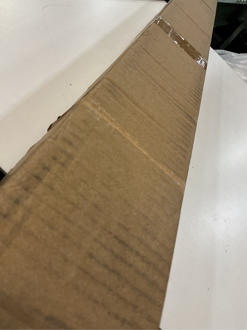 Condition photo showing Good Condition for Tension Curtain Rod 122 to 162 Inches (10.2 to 13.5 ft), 1.26" Diameter Spring Adjustable Heavy Duty Long Large Curtains Pole for Windows Door Bathroom Patio Outdoor No Drilling, Black