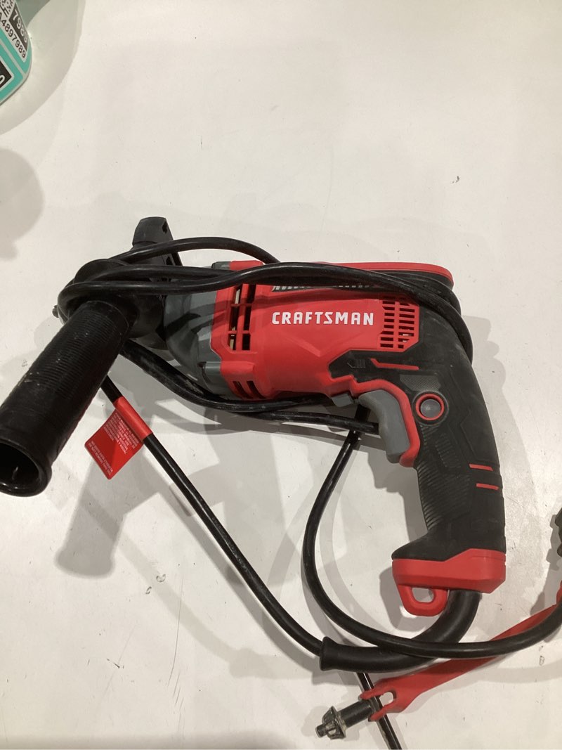 Condition photo showing As Is for craftsman 1/2-in 7 -amp variable speed hammer drill (