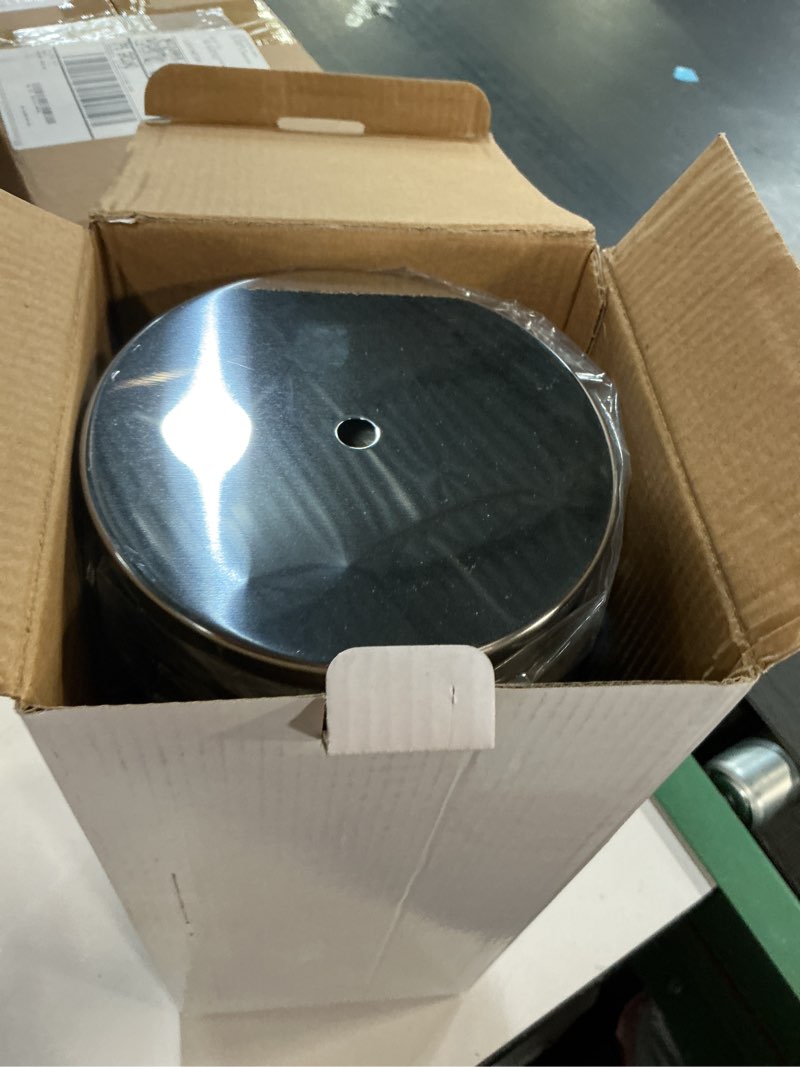 Condition photo showing Good Condition for Chrome Toilet Plunger with Holder Bathroom Metal Canister Holder Drip Cup, Heavy Duty, Deep Cleaning Silver