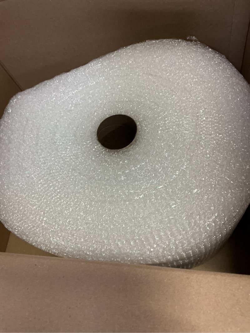 Condition photo showing Good Condition for amazon basics bubble wrap for moving, packing, shipping and storage, perforated protective cushioning for fragile items, 12-inch x 175-ft long roll, small 3/16", clear