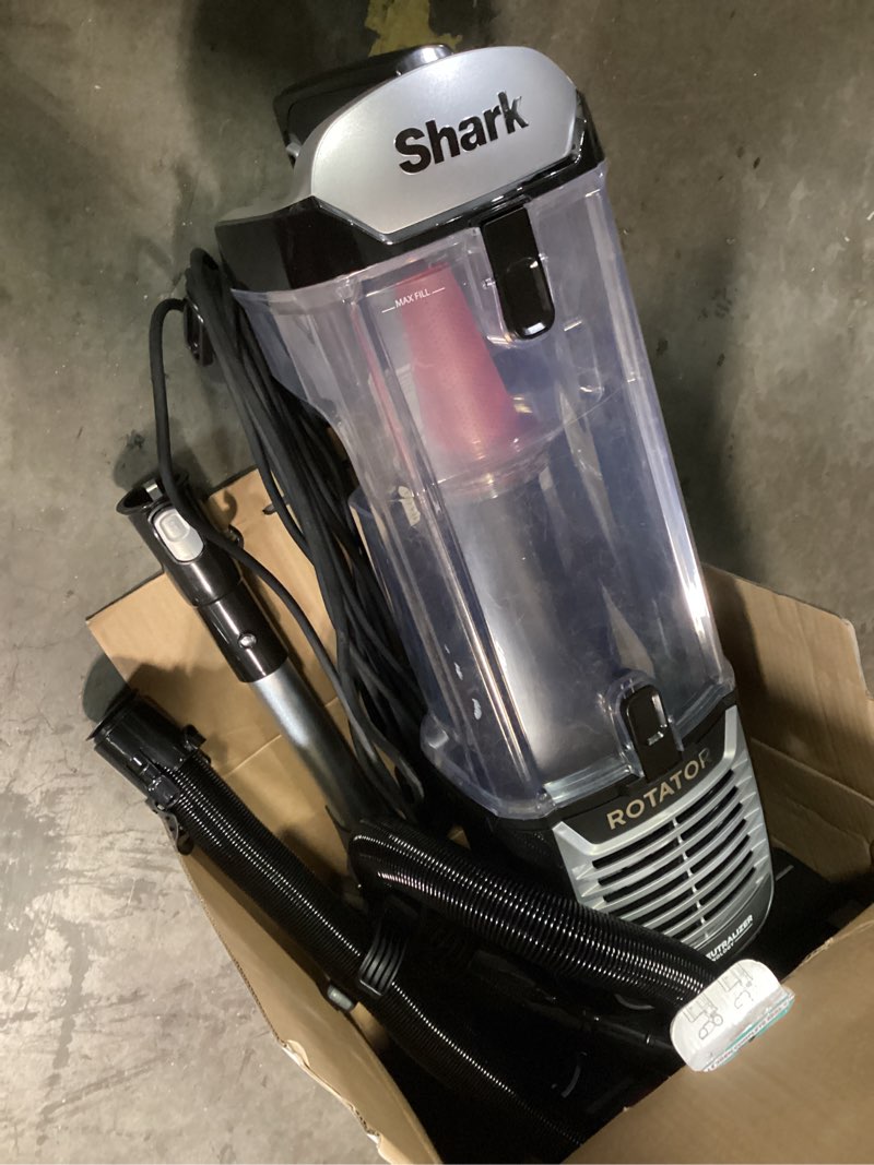 Condition photo showing As Is for Shark ZU102 Rotator Pet Upright Vacuum with PowerFins HairPro & Odor Neutralizer Technology, Charcoal, 2.9 L Dust Cup PowerFins+Odor Neutralizer Technology