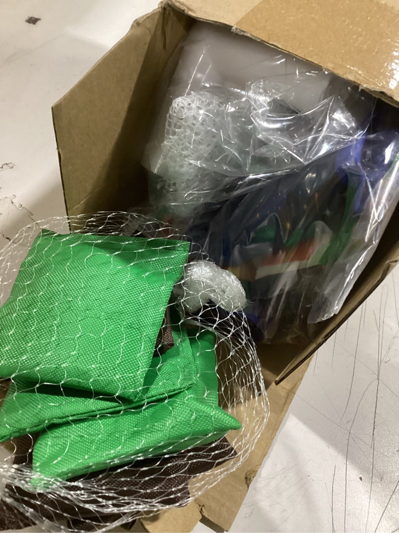 Condition photo showing New/Like New for Football Bean Bag Toss Games with 6 Bean Bags Portable PVC Framed Cornhole Game Set for Family Holiday Birthday Party