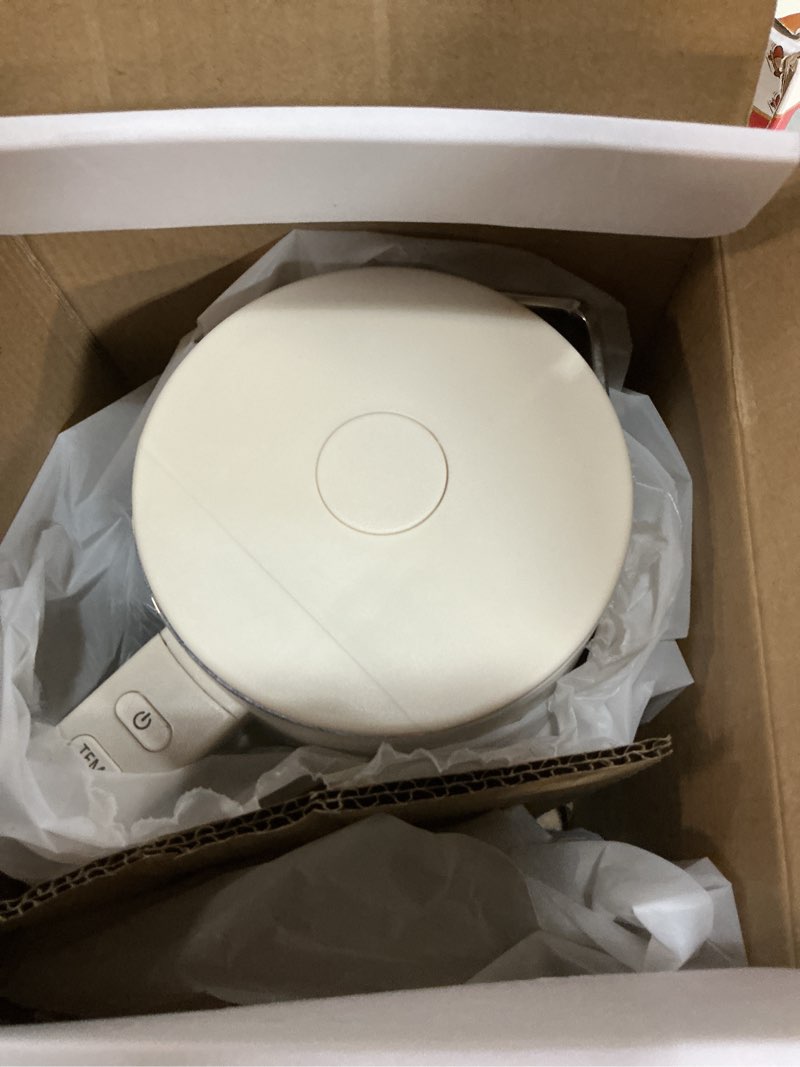 Condition photo showing Good Condition for 1.5l electric kettle stainless steel, double wall cool touch teapot, fast boil,5 temperature control, led display, auto shut-off,keep warm function,cream white