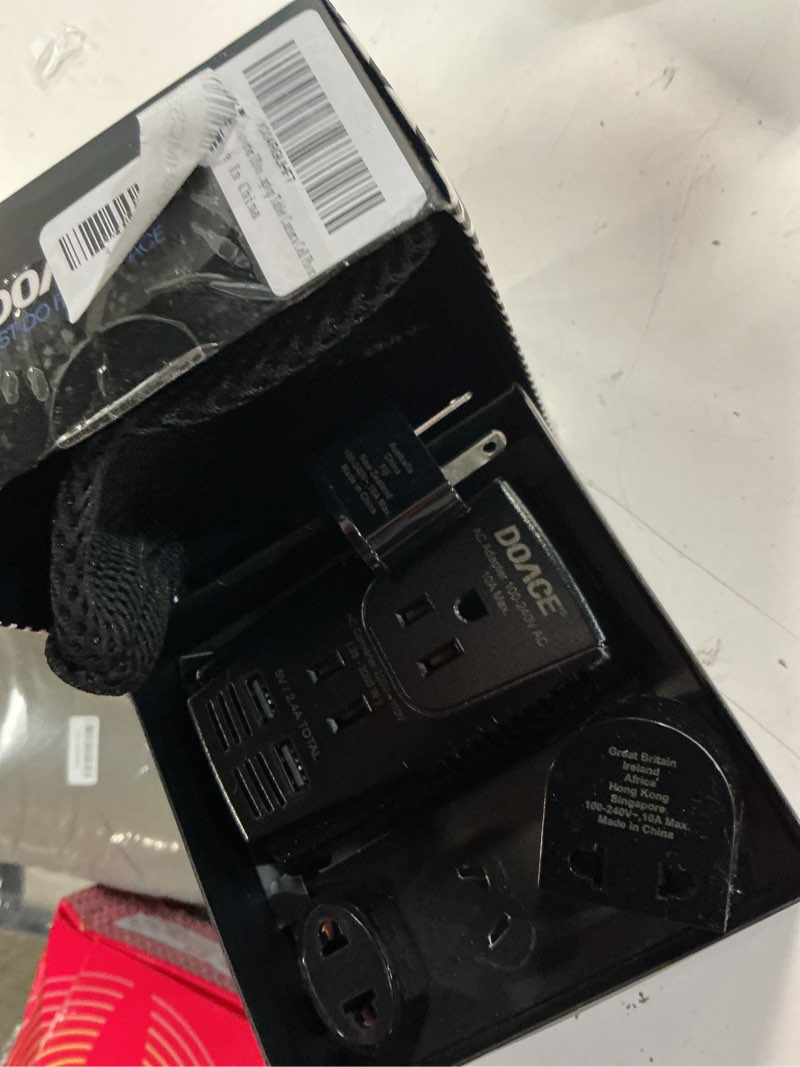 Condition photo showing Good Condition for doace 2000w voltage converter us to europe - 220v to 110v converter for european travel for hair dryer straightener curling iron, 2300w travel power adapter for laptop tablet camera cell phone black