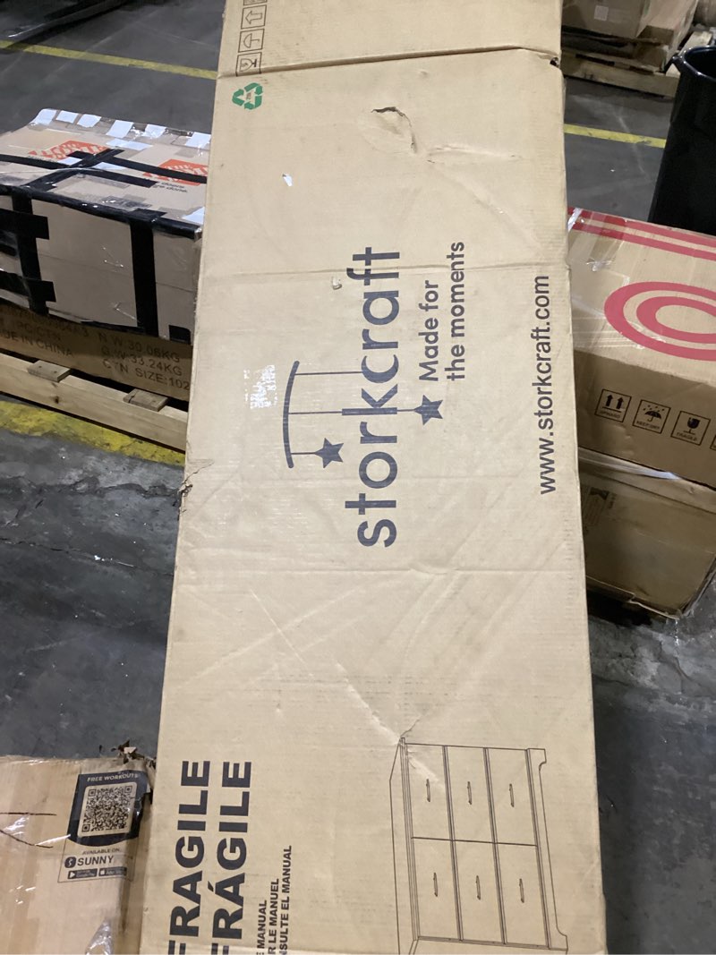 storkcraft brookside 6 drawer double dresser (black) – greenguard gold certified, for nursery, kids organizer, chest of drawers