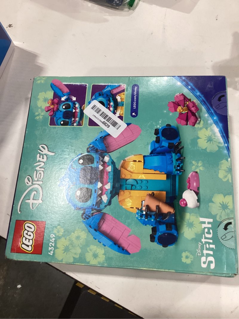 Condition photo showing New/Like New for lego disney stitch toy building kit, disney toy for 9 year old kids, buildable figure with ice cream cone, fun gift for girls, boys and lovers of the hit movie lilo and stitch, 43249