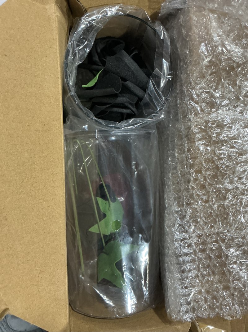 Condition photo showing Good Condition for potchen 4 sets 2026 graduation centerpieces for tables, led light up class of 2026 party decorations with acrylic vases, artificial roses & sticks for college high school prom decor(red black)