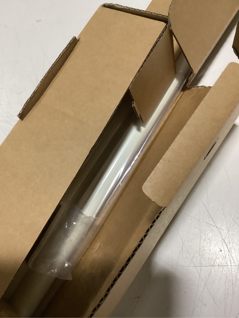 Condition photo showing Good Condition for ivilon drapery window curtain rod set - square design 1 1/8 rod. 72 to 144 inch. ivory/white 72 to 144 in.