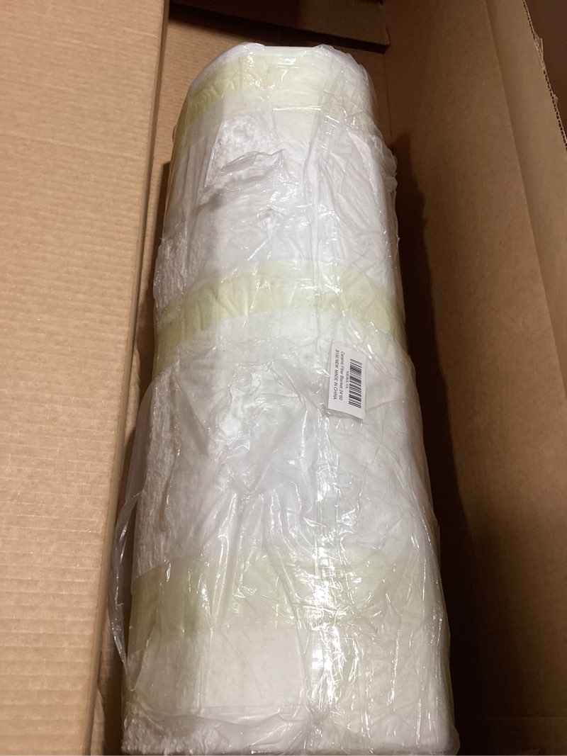 Condition photo showing As Is for 60" x24" x1" (thick) ceramic fiber blanket fireproof insulation baffle rated to 2400f, high-temperature resistance for oven stoves, kilns, forges 60'' x24'' x1'' /1 pieces