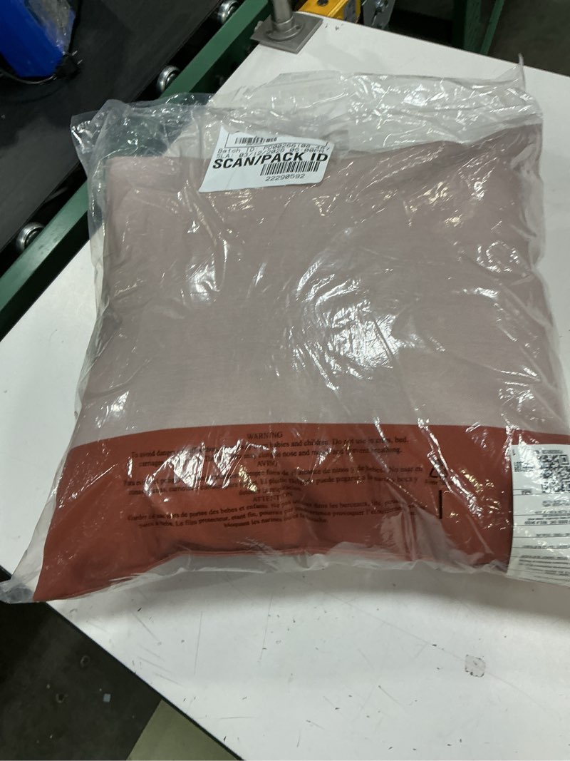 Condition photo showing Good Condition for minimalist earth-toned throw pillow 18x18