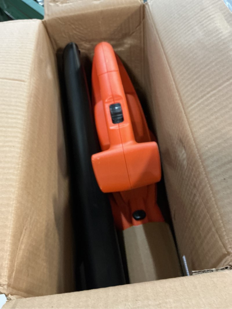Condition photo showing Good Condition for black+decker electric leaf blower, handheld blowers for lawn care, lightweight, 180 mph 180 cfm, 7-amp, corded (lb700) blower only