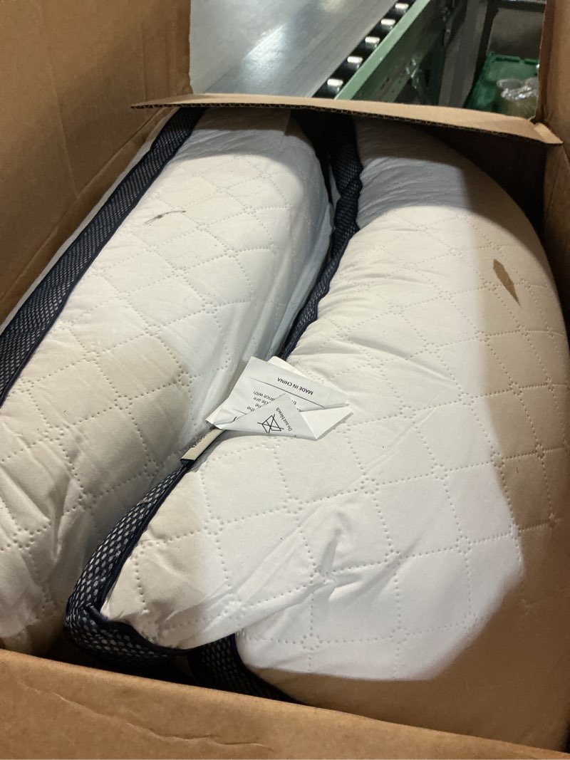 Condition photo showing As Is for Meoflaw Pillows for Sleeping(2-Pack), Luxury Hotel Pillows Standard Size Set of 2,Bed Pillows for Side and Back Sleeper (Standard) Standard (Pack of 2)