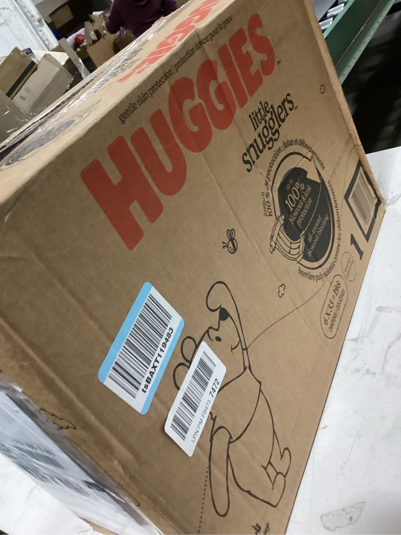 Huggies Size 1 Diapers, Little Snugglers Diapers, Size 1 (8-14 lbs), 198 Count (6 Packs of 33), Pack
