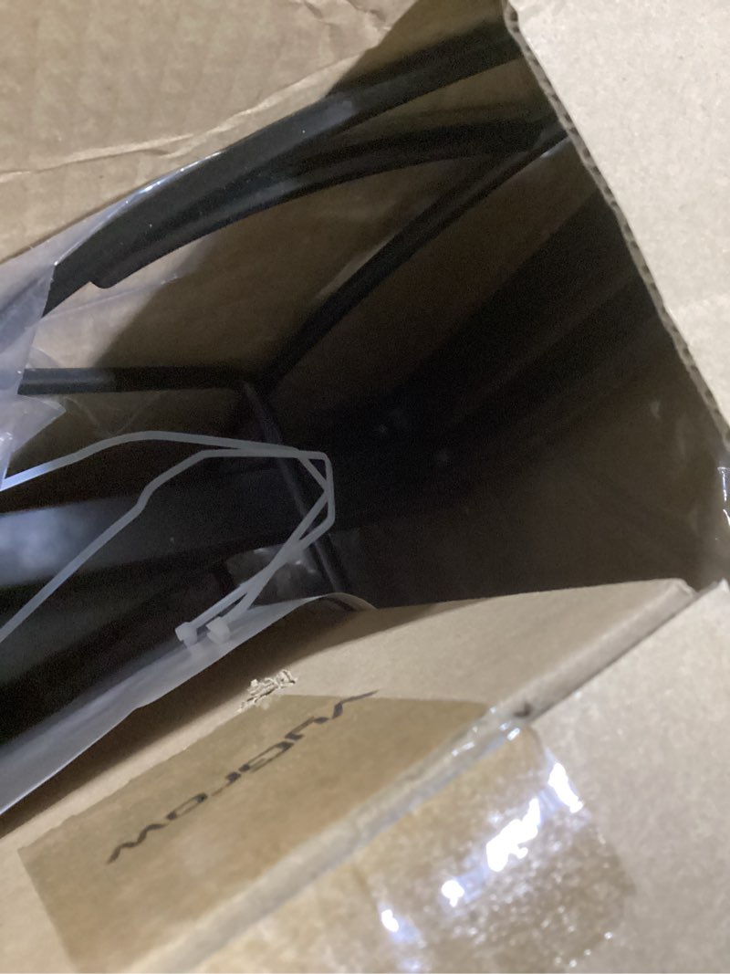 Condition photo showing Good Condition for garden hose holder, freestanding heavy duty water hose holder for outside, upgraded metal hose stand with 4 spikes, detachable garden hose storage hose reel rack, black