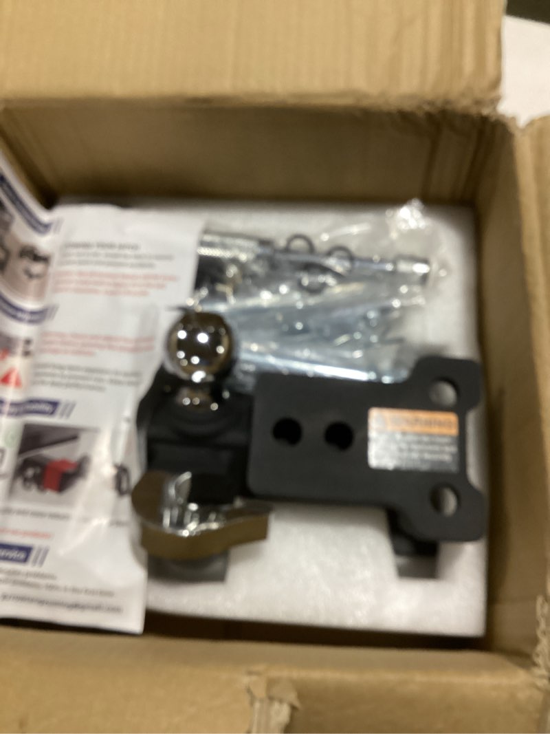 Condition photo showing Good Condition for orcish adjustable rotating trailer hitch, 4-in-1 tri-ball & tow hook, 360° swivel ball mount, 2" receiver with 5" drop/rise, ball sizes: 1-7/8", 2", 2-5/16", anti-theft lock, fits truck suv rv 2”-adjustable