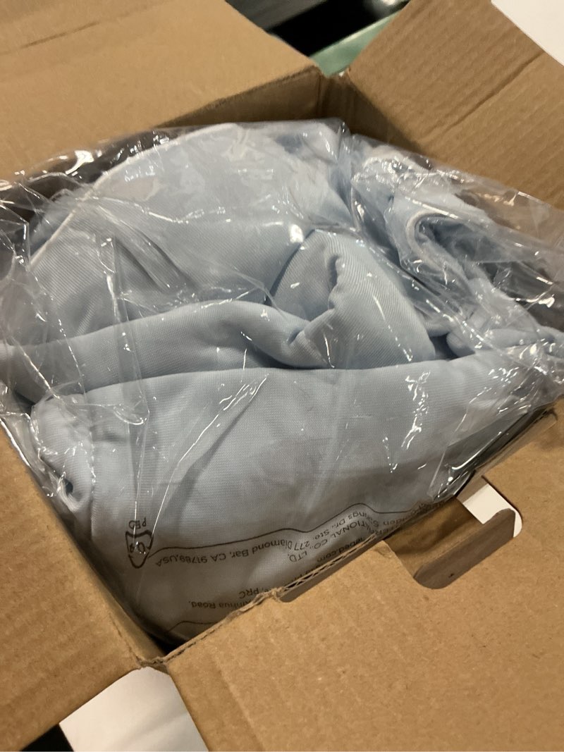 Condition photo showing New/Like New for bedsure cooling blanket for large dogs with breathable air-core fill q-max>0.4 - lightweight pet cat throw cold blanket washable for summer?soft dog cooling mat for couch bed, arctic blue, 50x60 xl(50x60") arctic blue