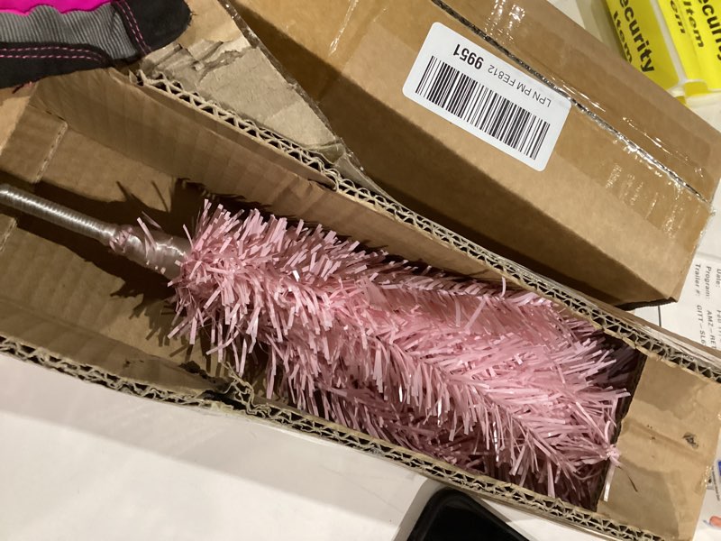 Condition photo showing As Is for Item similar))))))))Pink Artificial Christmas Tree,Hinged Full Tree with Metal Stand Easy Assembly Xmas Tree for Indoor and Outdoor Decoration