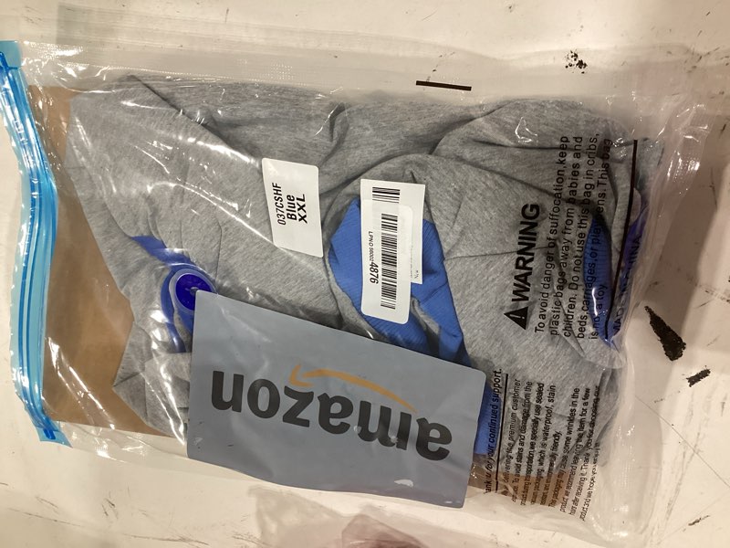 Condition photo showing As Is for kuoser recovery suit for dogs cats, soft dog surgery suit female male spay | professional dog onesie for surgery, substitute e-collar & cone, prevent licking dog surgical suit pet neuter suit 2x-large (back:24.8-29.5'', weight:70+ lb) greyblue