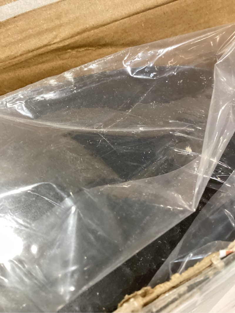 Condition photo showing New/Like New for Bargeni 16.5 Inch LED Ceiling Light Fixture, Dimmable Flush Mount Matte Black With Gold Inside, 3000K/Warm White/30W, Modern Light Fixtures Mount for Bedroom, Outdoor, Foyer Matte Black 16.5 Inch-1 Pack