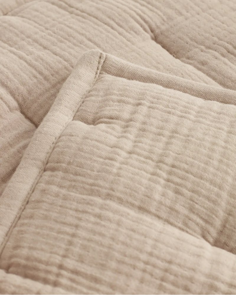 quince european linen box quilted sham set beige  20”x26”;